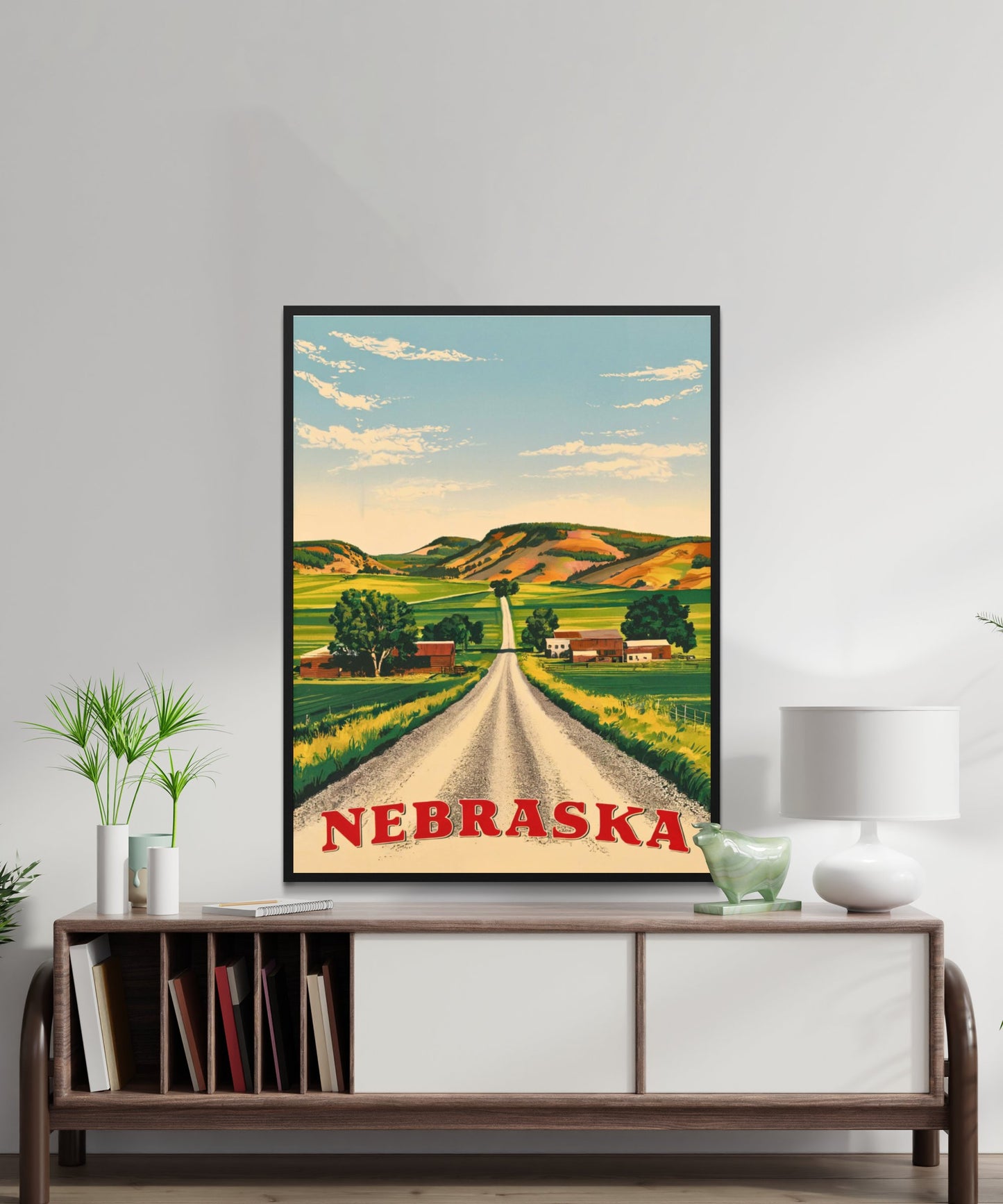 Nebraska Vintage Travel Poster