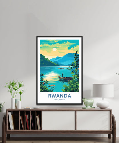 Rwanda Travel Poster