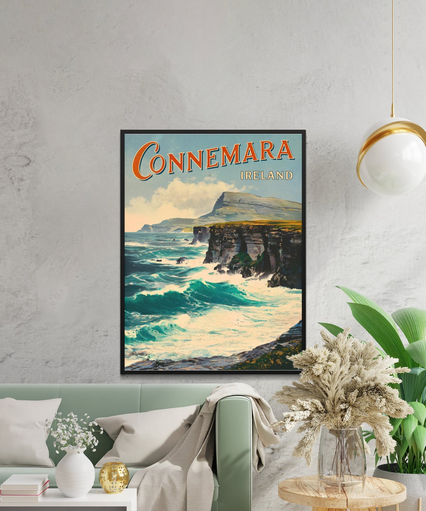 Connemara Vintage Travel Poster - Rugged Beauty of the West