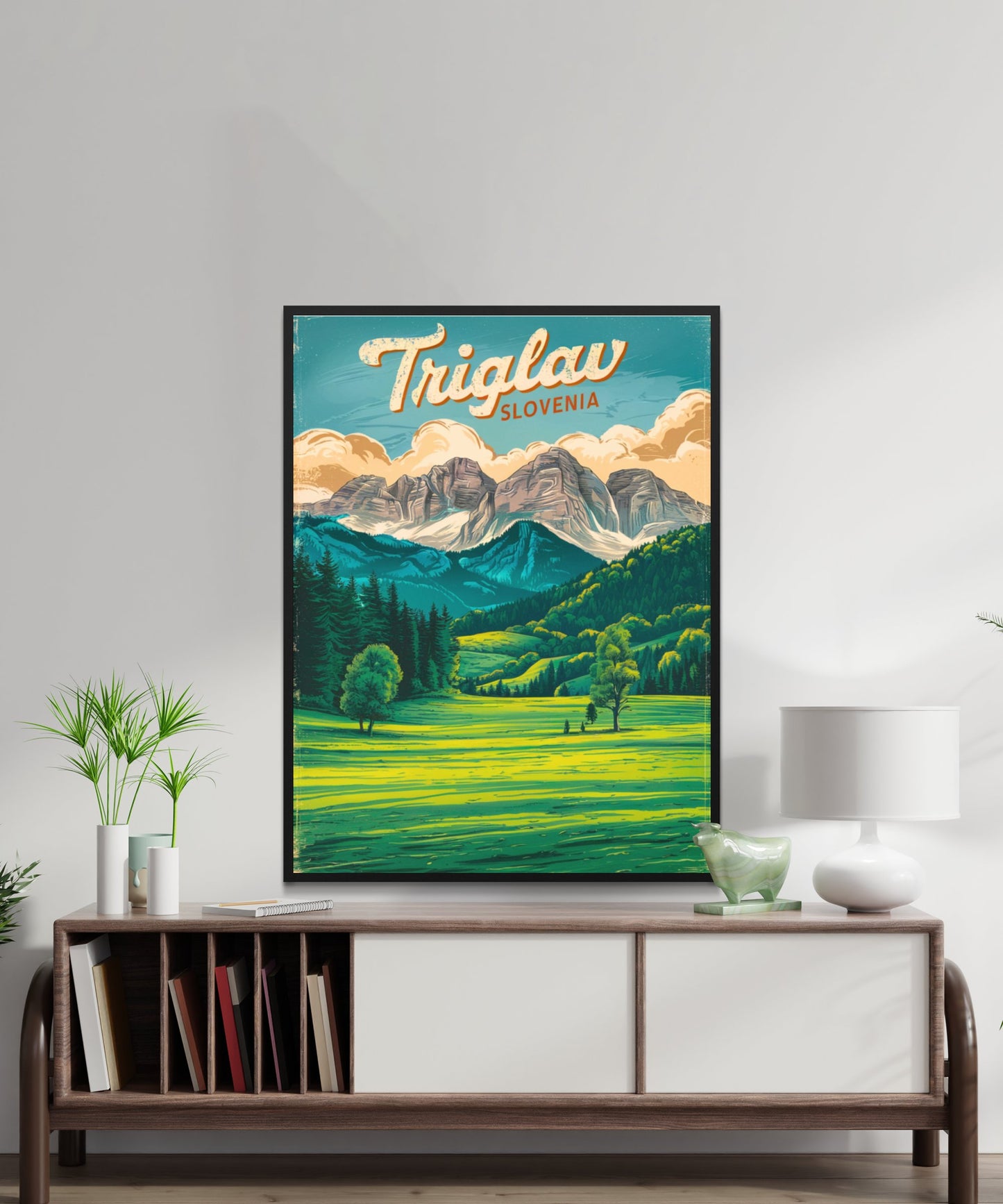 Triglav Vintage Travel Poster - Alpine Peak