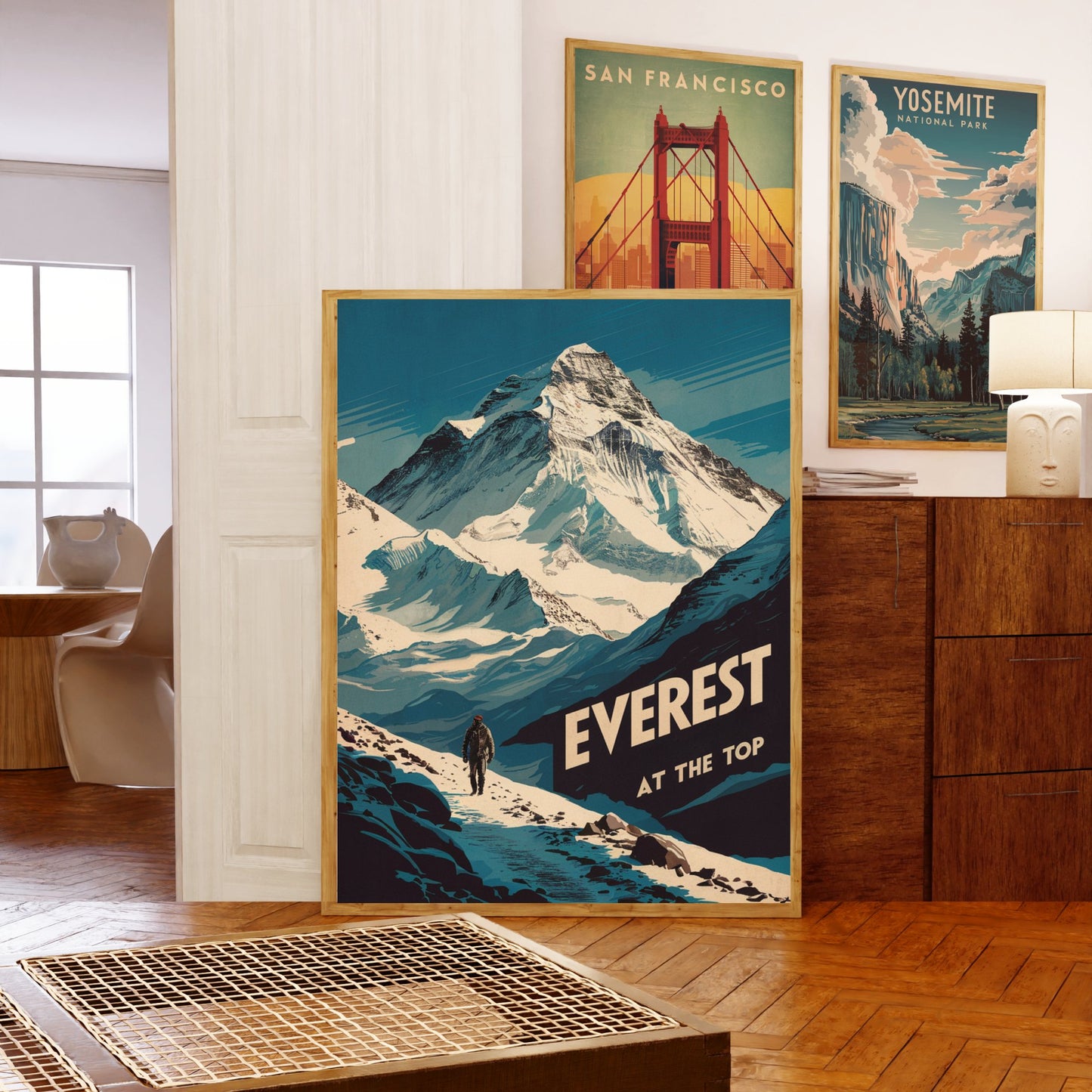 Mount Everest Vintage Travel Poster - Frozen in Time