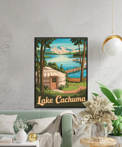 Lake Cachuma Vintage Travel Poster