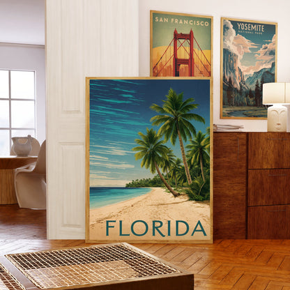 Florida Vintage Travel Poster