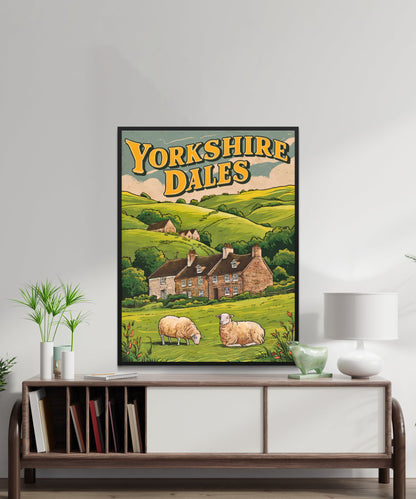 Yorkshire Vintage Travel Poster