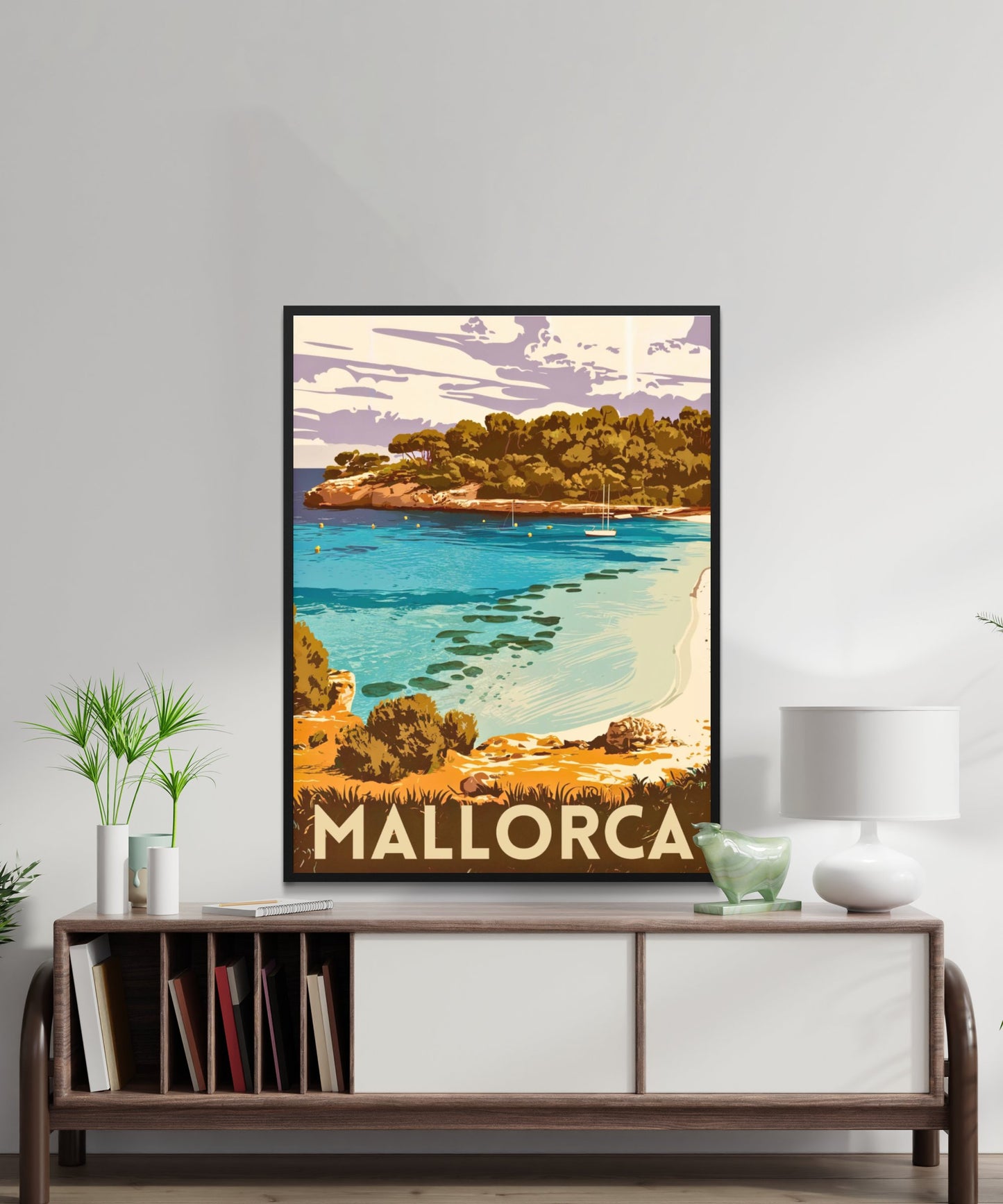 Mallorca Vintage Travel Poster