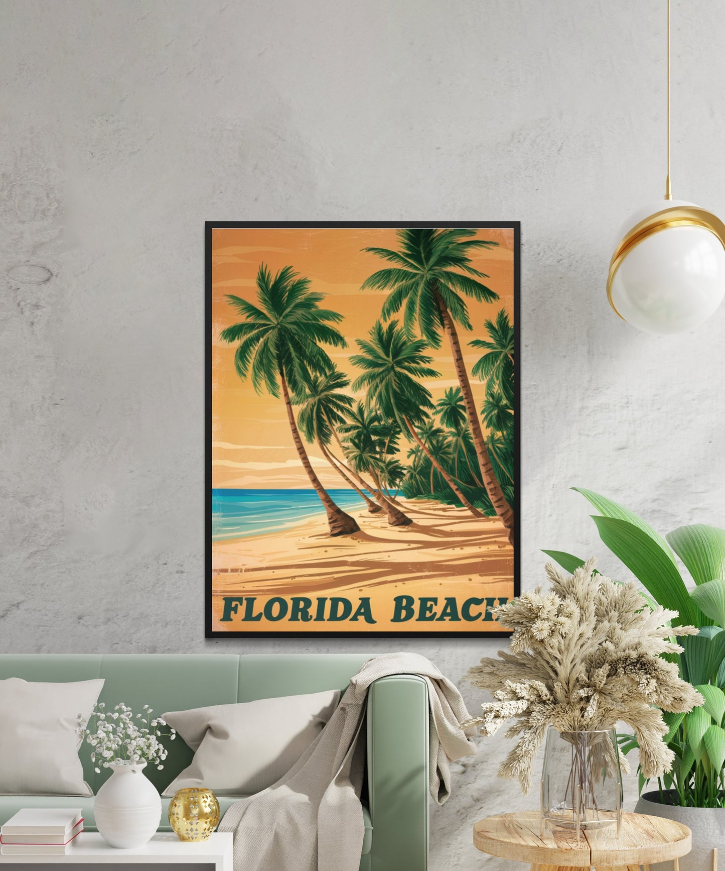 Florida Vintage Travel Poster - Coastal Charms