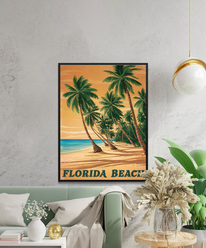 Florida Vintage Travel Poster - Coastal Charms