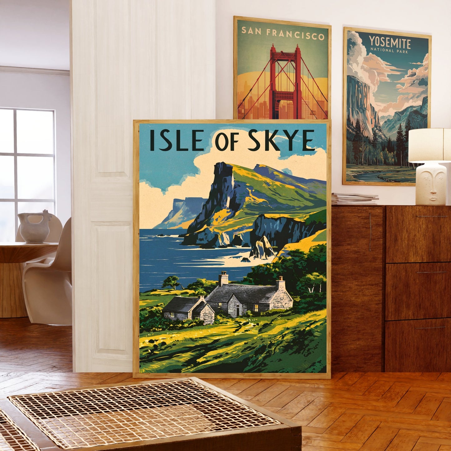 Isle of Skye Vintage Travel Poster - Timeless Scottish Beauty