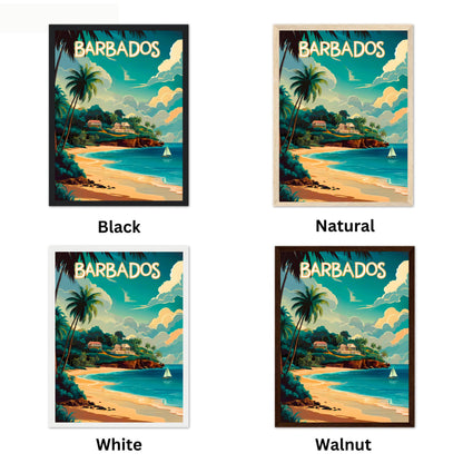 Barbados Vintage Travel Poster