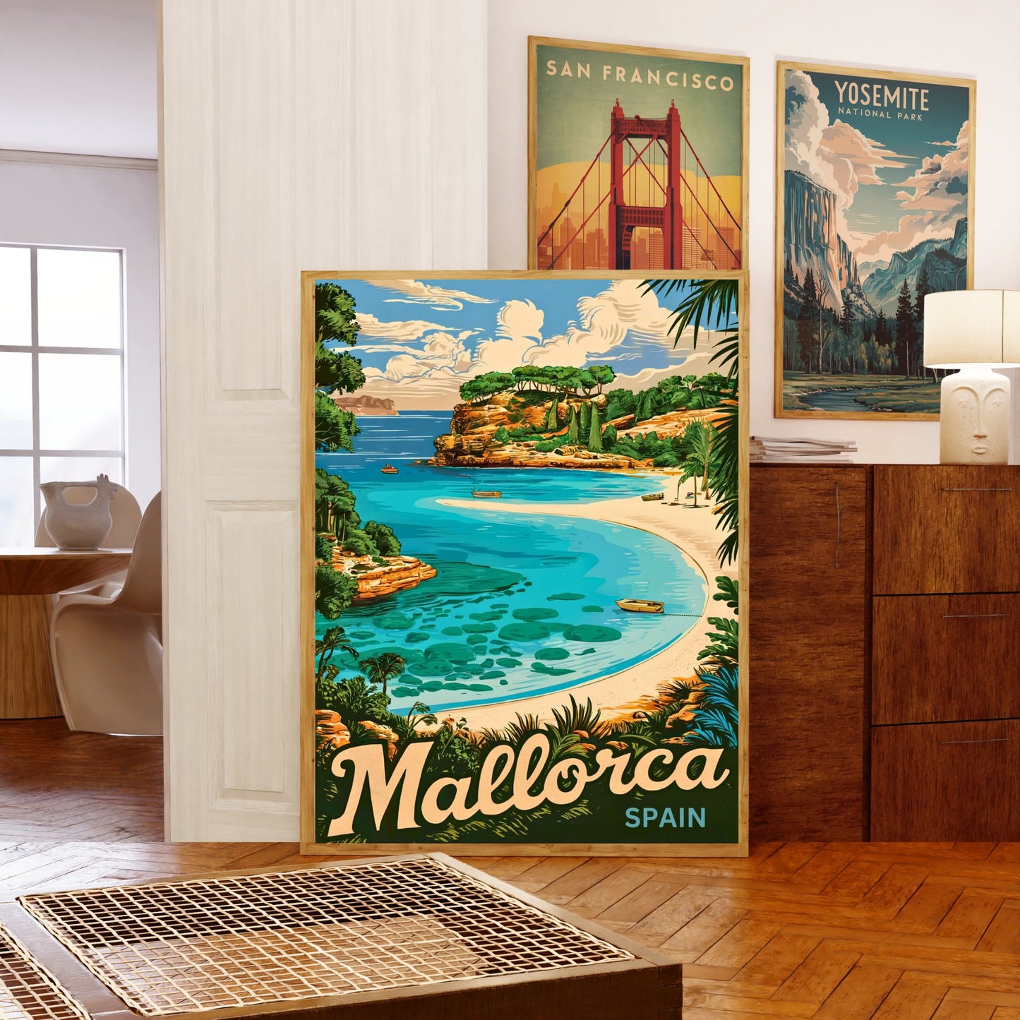 Mallorca Vintage Travel Poster - The Jewel of the Balearics