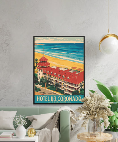 San Diego Vintage Travel Poster