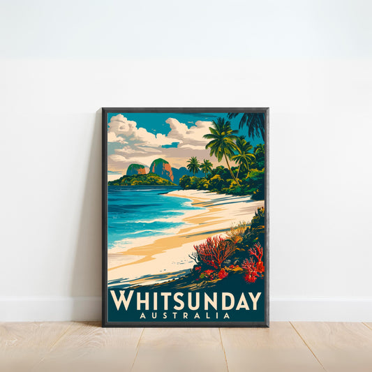 Whitsunday Vintage Travel Poster