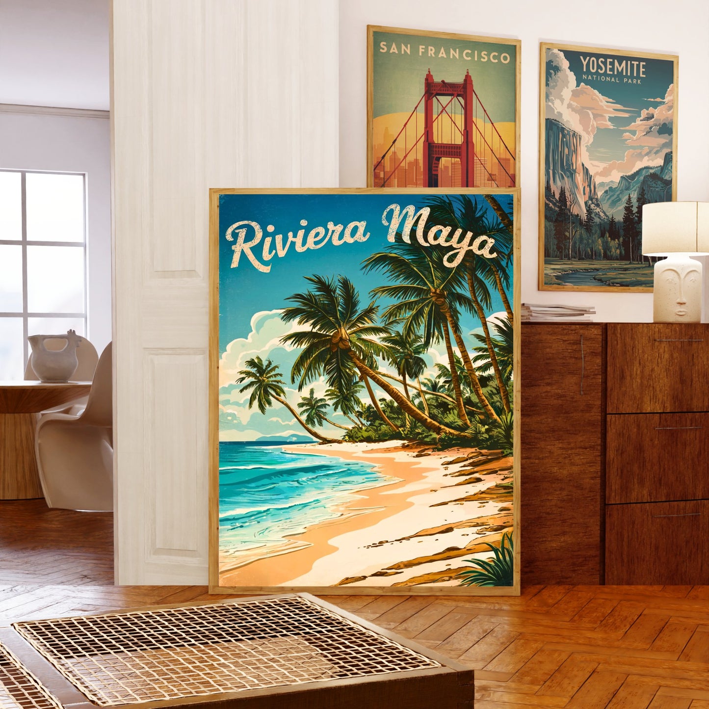 Riviera Maya Vintage Travel Poster - Mexico’s Coastal Paradise