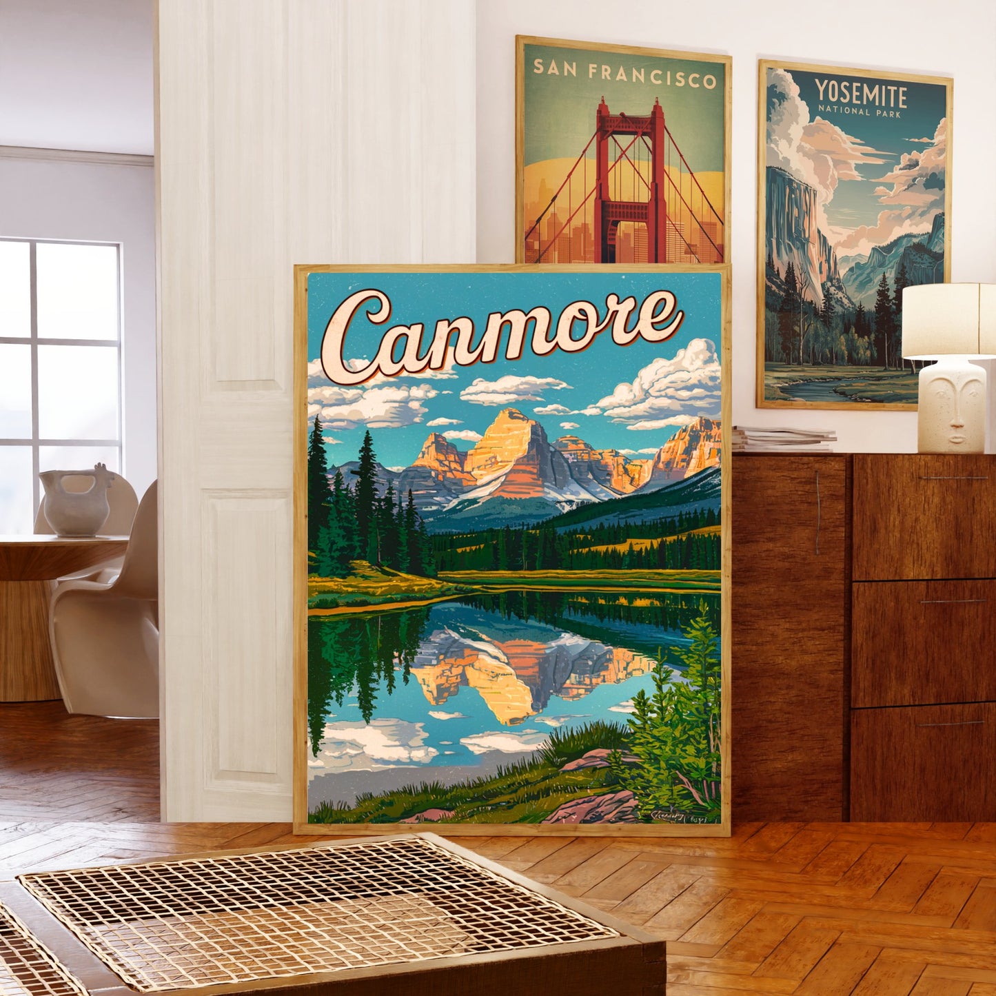 Canmore Vintage Travel Poster - Exotic Wildlife