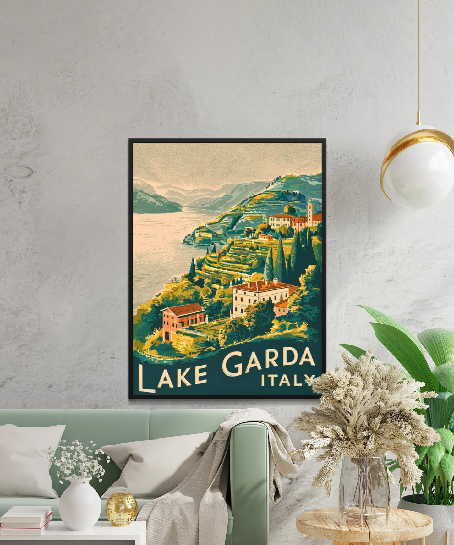 Lake Garda Vintage Travel Poster