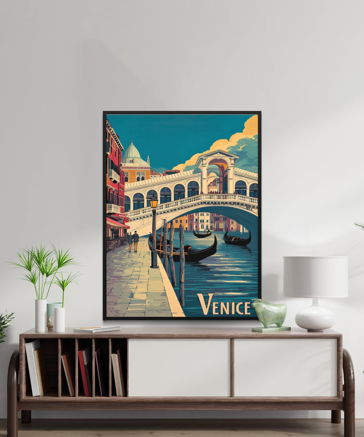 Venice Vintage Travel Poster - Classic Italian Charm