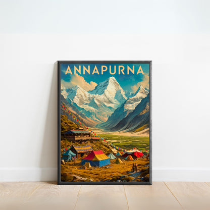 Annapurna Vintage Travel Poster - Tropical Paradise