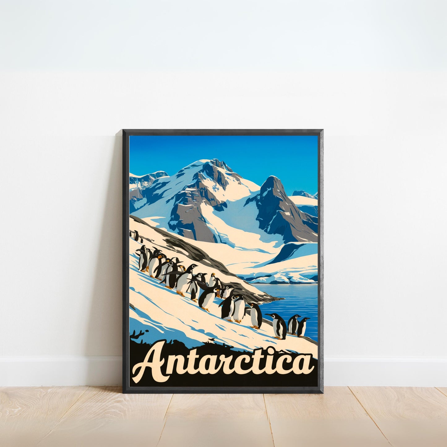 Antarctica Vintage Travel Poster