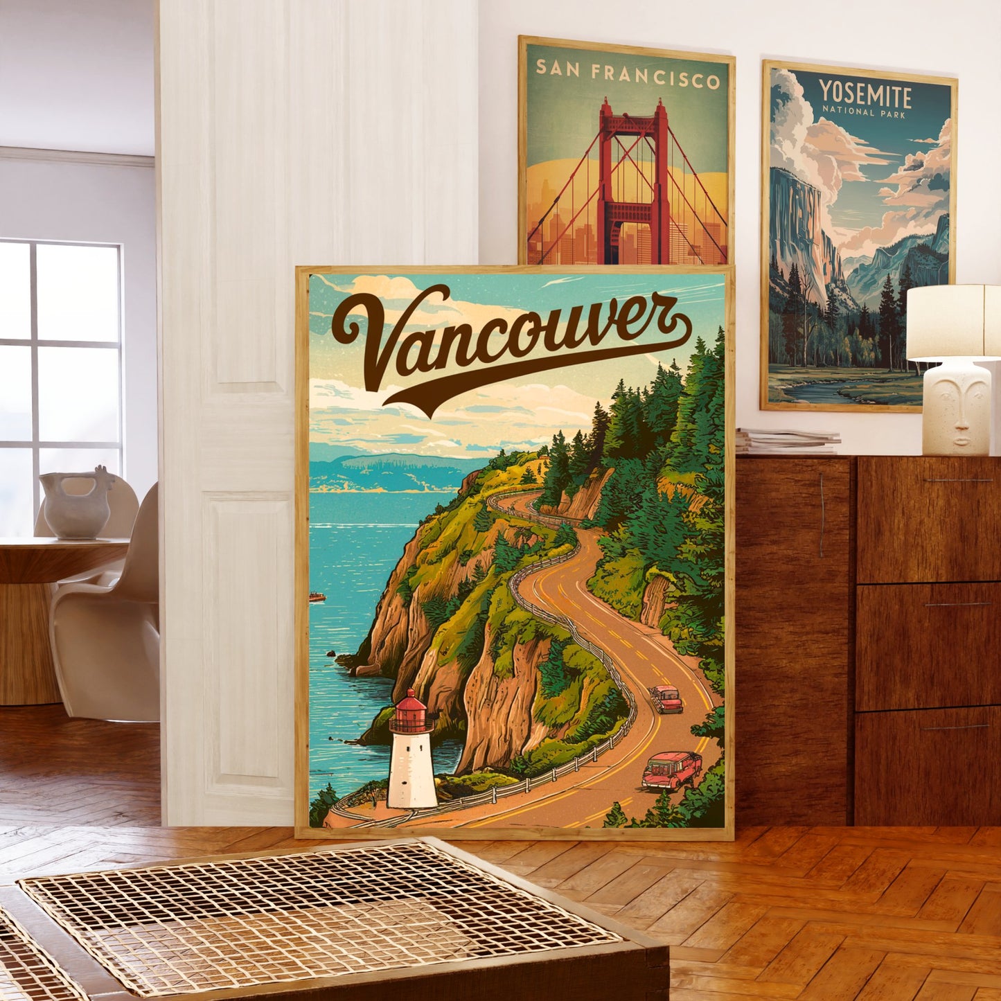 Vancouver Vintage Travel Poster - Pacific Gateway