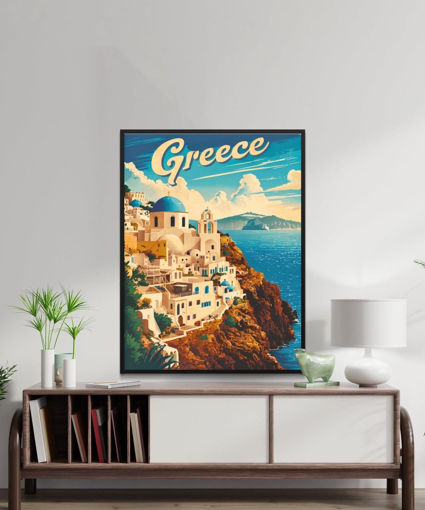 Greece Vintage Travel Poster - Ancient Wonders