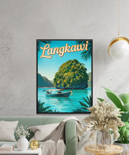 Langkawi  Vintage Travel Poster - Tropical Paradise