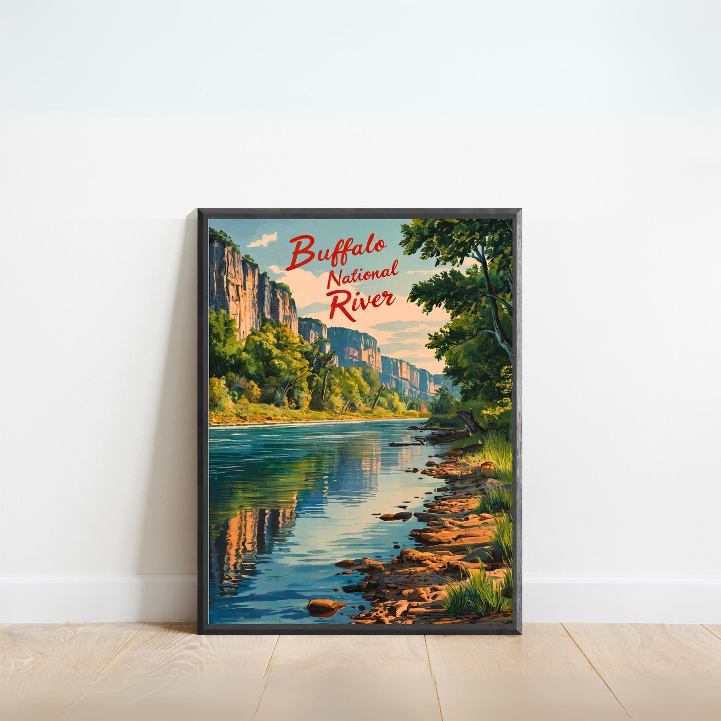 Buffalo River Vintage Travel Poster