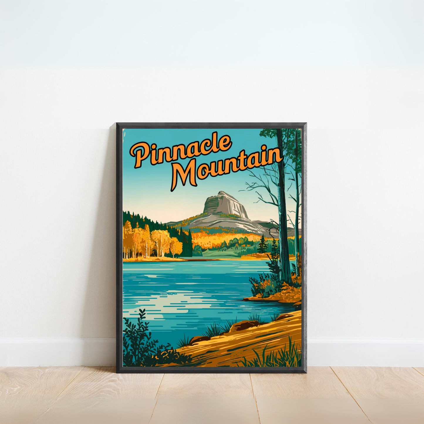 Pinnacle Mountain Vintage Travel Poster - Majestic Peaks