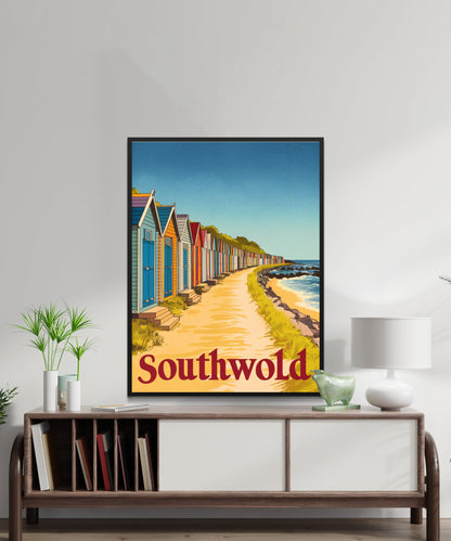 Southwold Vintage Travel Poster - Peaceful Haven