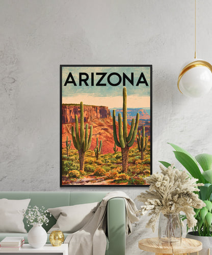 Arizona Vintage Travel Poster