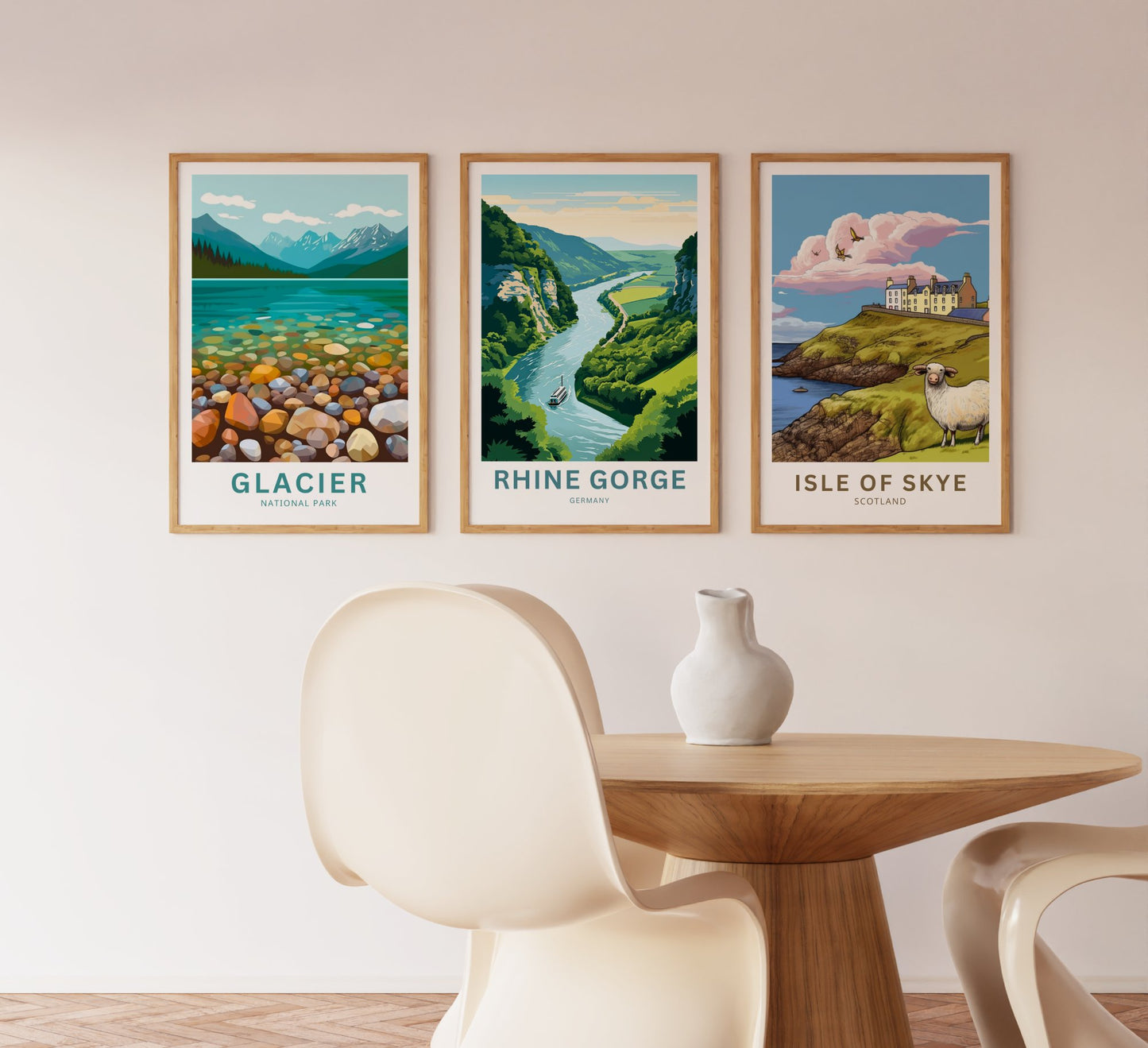 Rhine Gorge Travel Poster