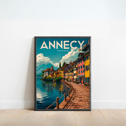 Annecy Vintage Travel Poster - Scenic Beauty