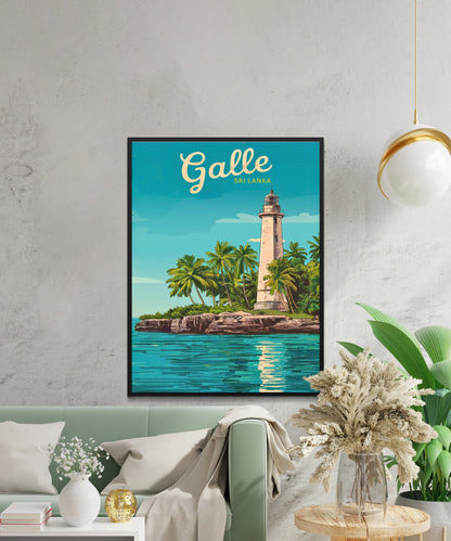 Galle Vintage Travel Poster