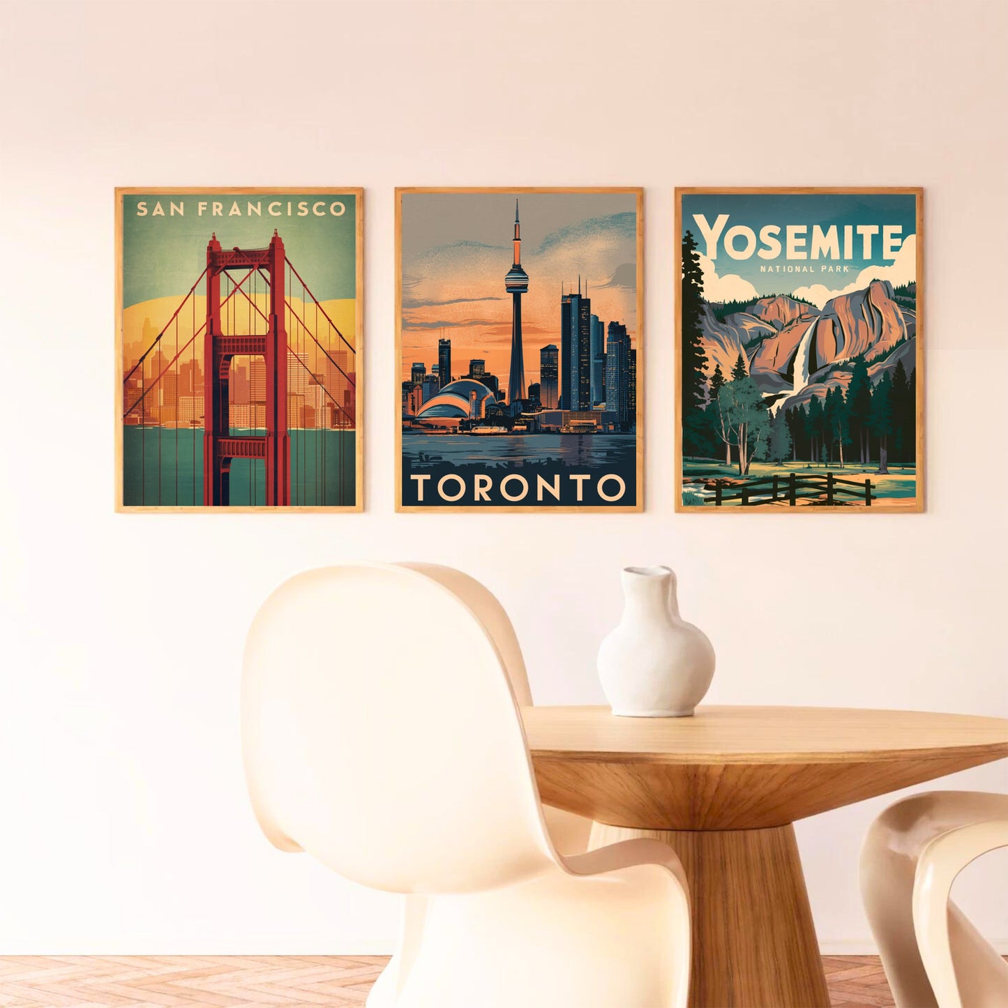 Toronto Vintage Travel Poster - Busy Streets