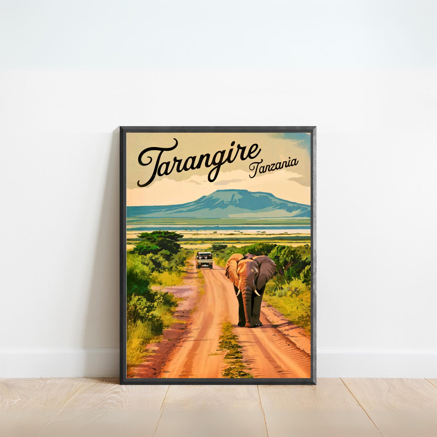 Tarangire Vintage Travel Poster