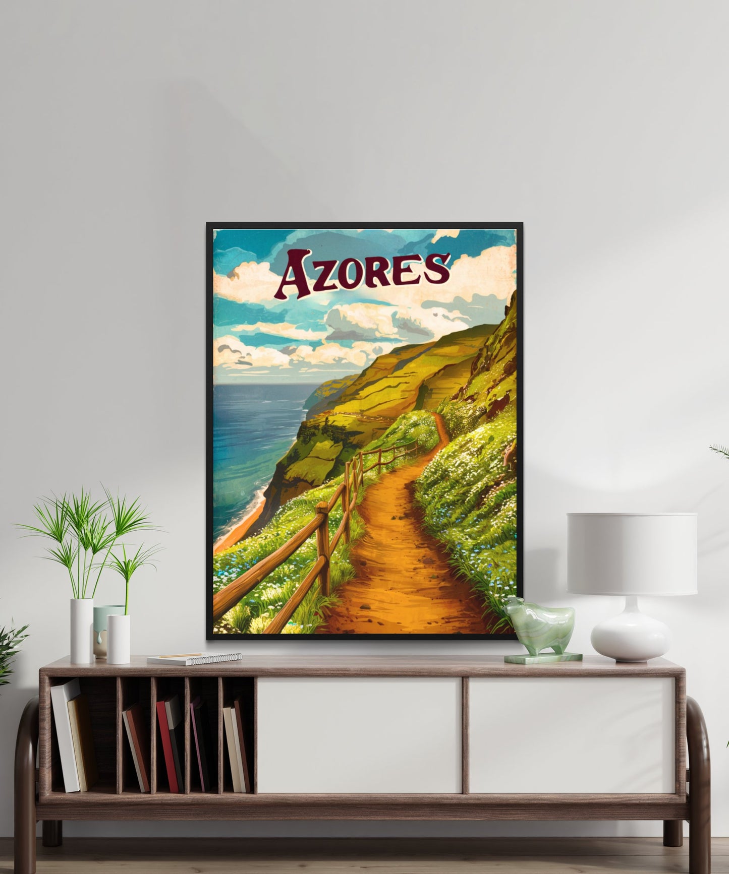 Azores Vintage Travel Poster