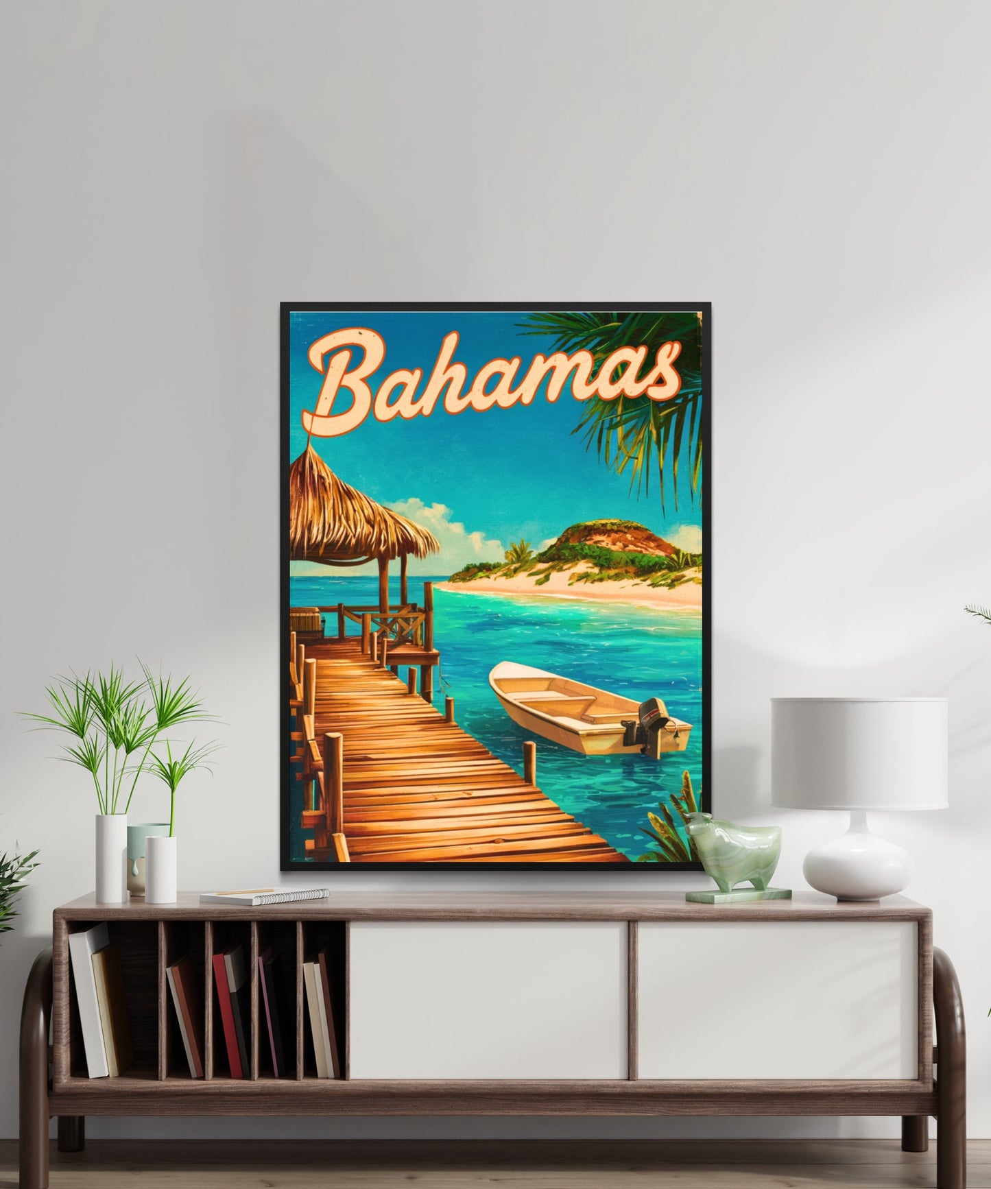 Bahamas Vintage Travel Poster - Tropical Paradise