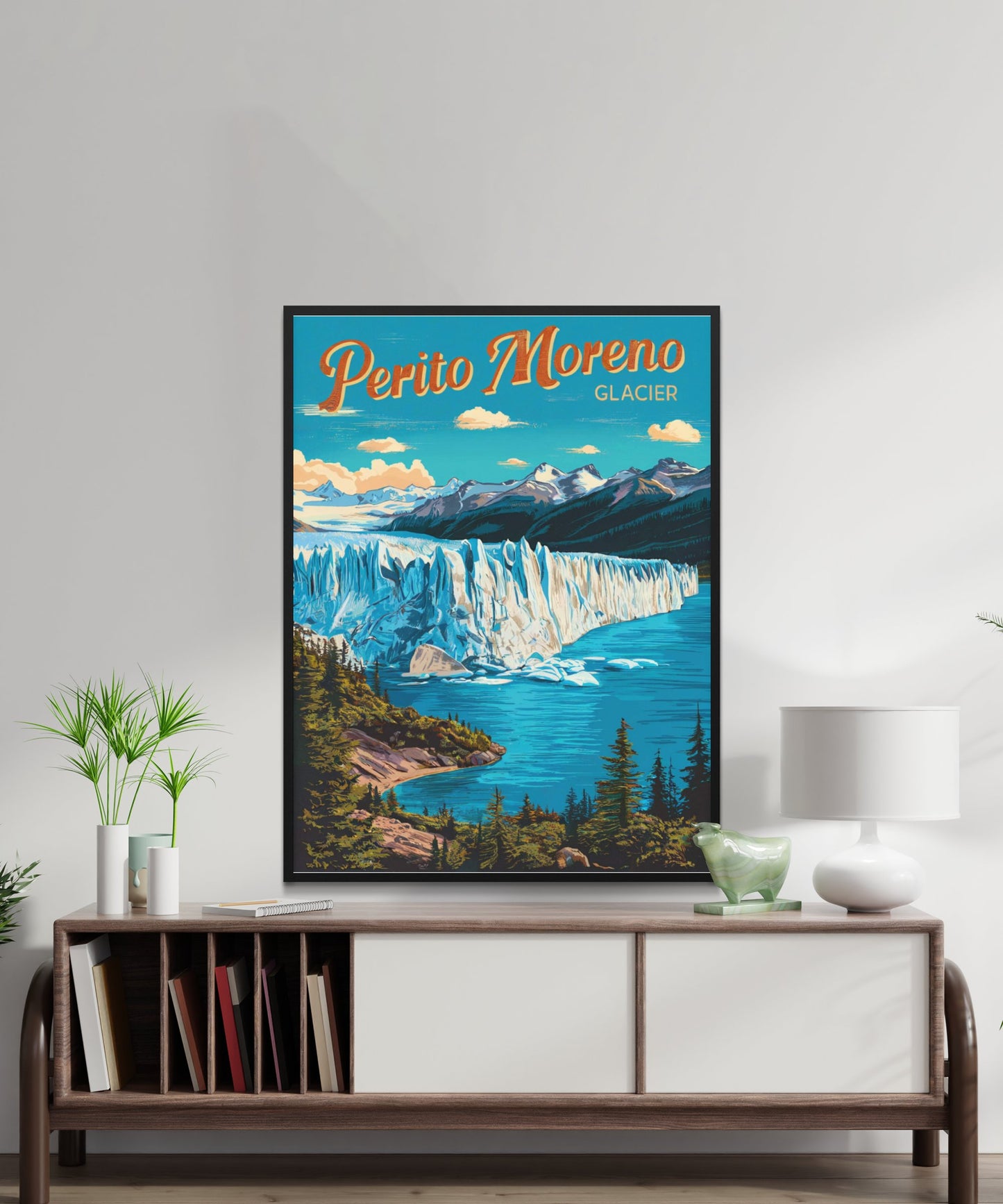 Perito Moreno Glacier Vintage Travel Poster