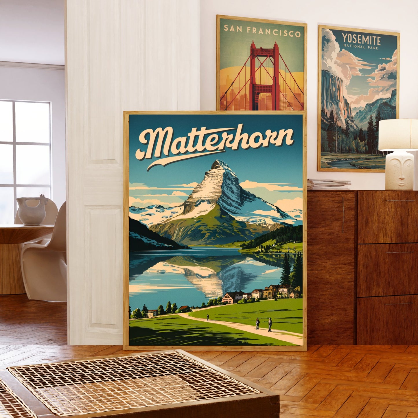 Matterhorn Vintage Travel Poster -Alpine Serenity