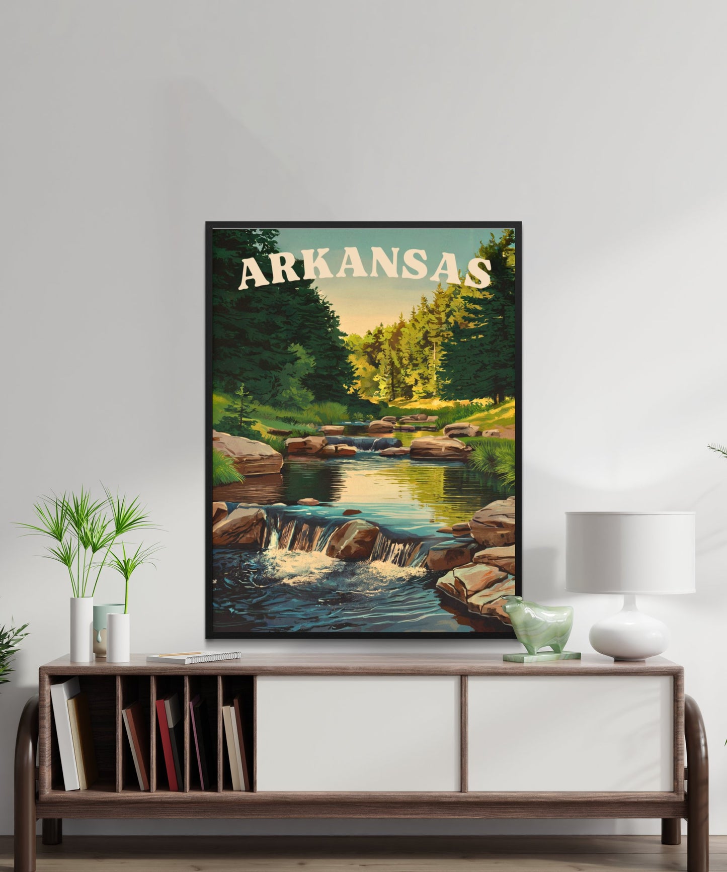 Arkansas Vintage Travel Poster