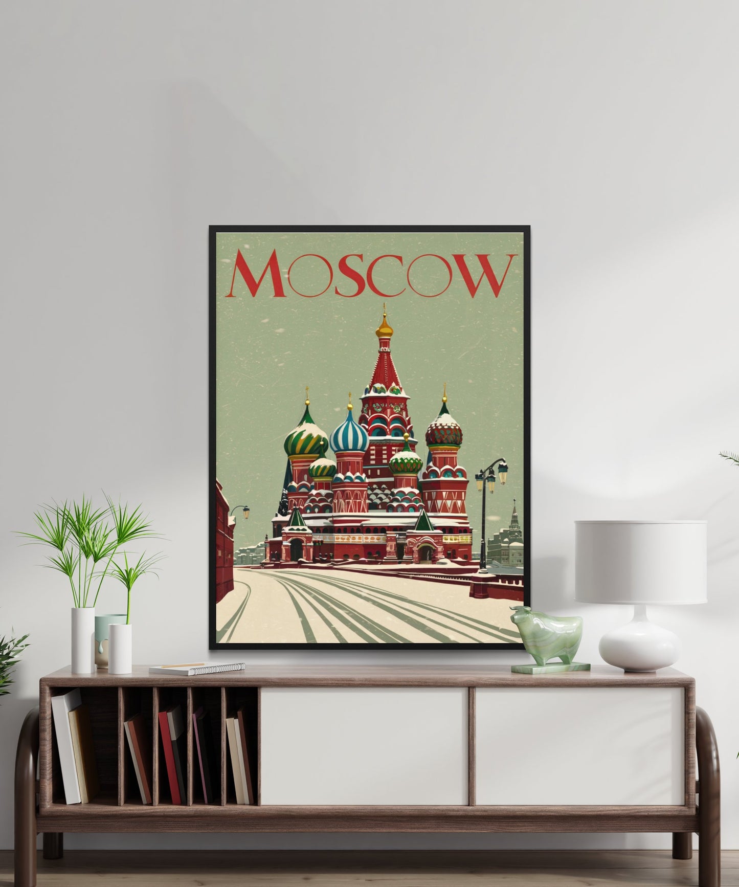 Moscow Vintage Travel Poster - Timeless Russian Majesty