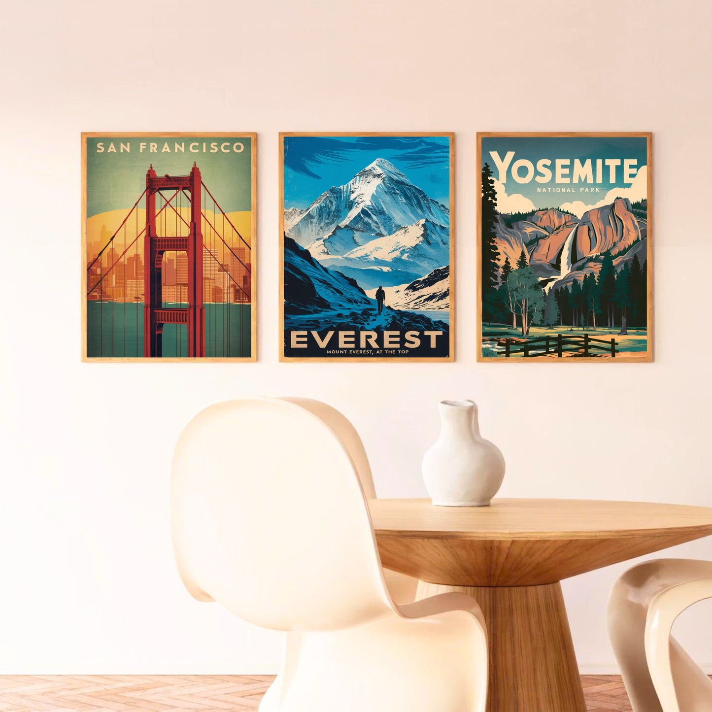 Mount Everest Vintage Travel Poster- Peak of Legends