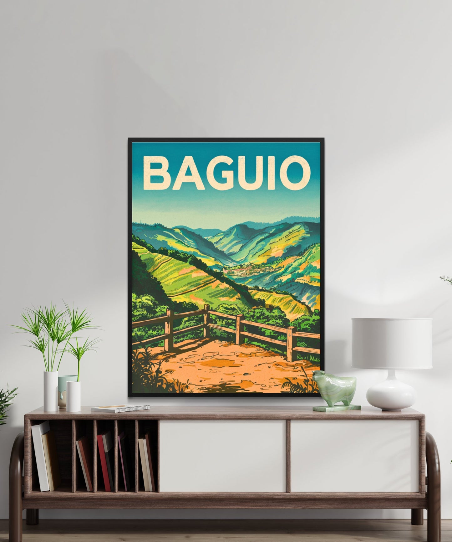 Baguio City Vintage Travel Poster