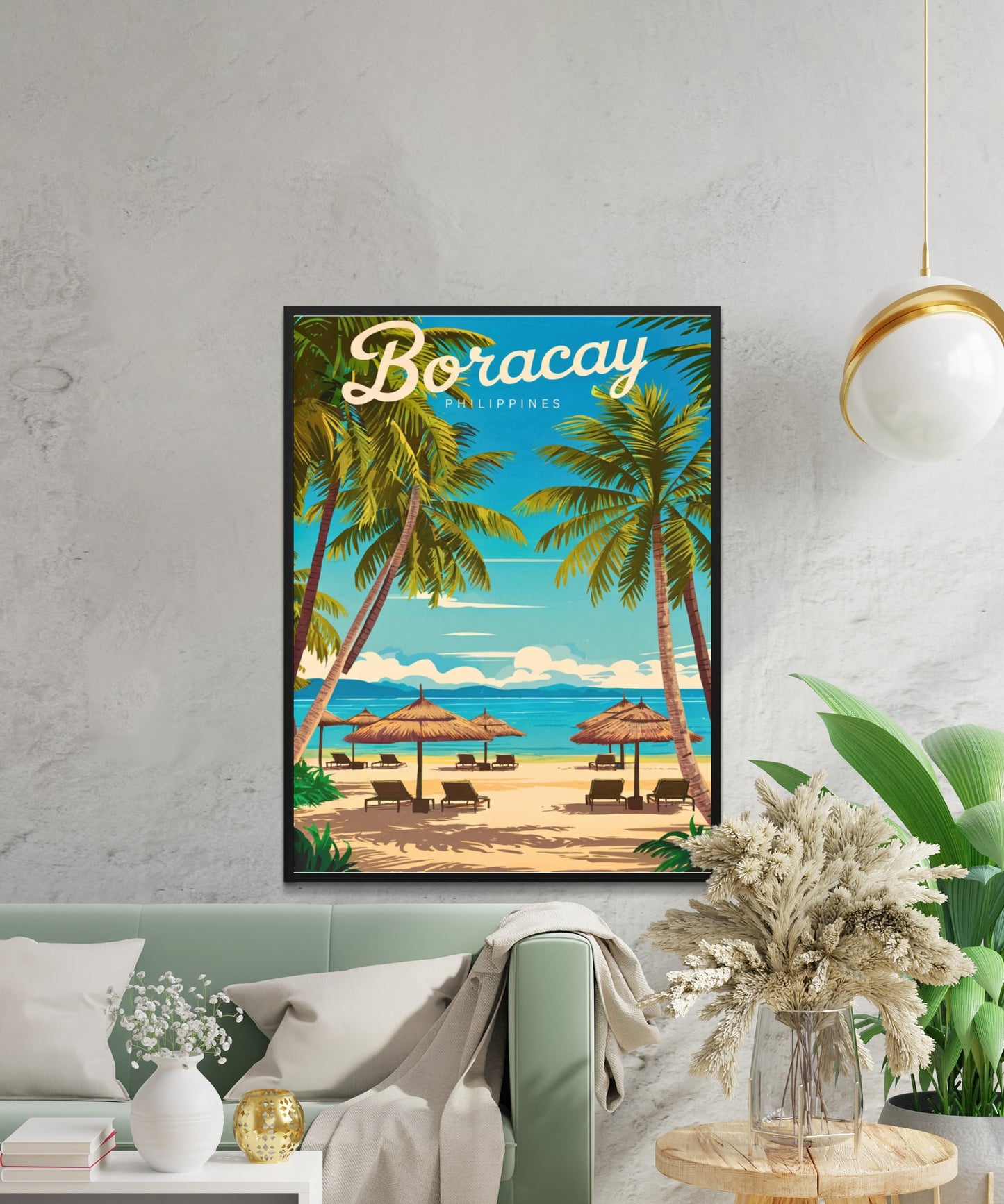 Boracay Vintage Travel Poster - Paradise Island of the Philippines