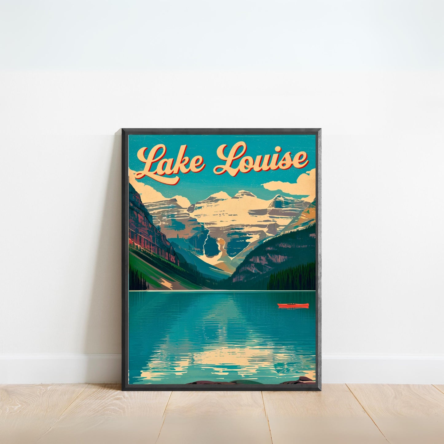 Lake Louise Vintage Travel Poster - Scenic Wonderland