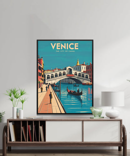 Venice Vintage Travel Poster - Enchanting Waterways