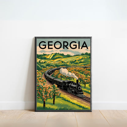 Georgia Vintage Travel Poster