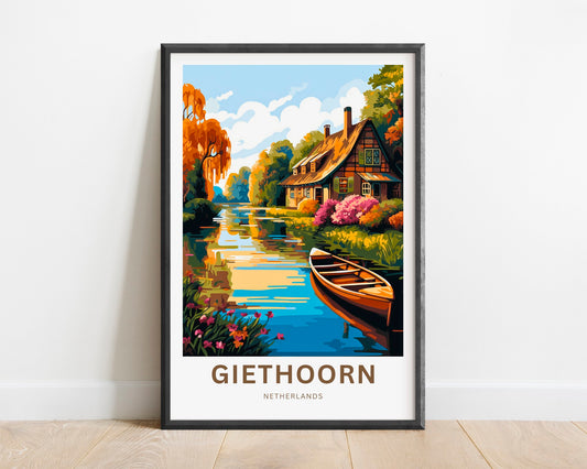Giethoorn Travel Poster