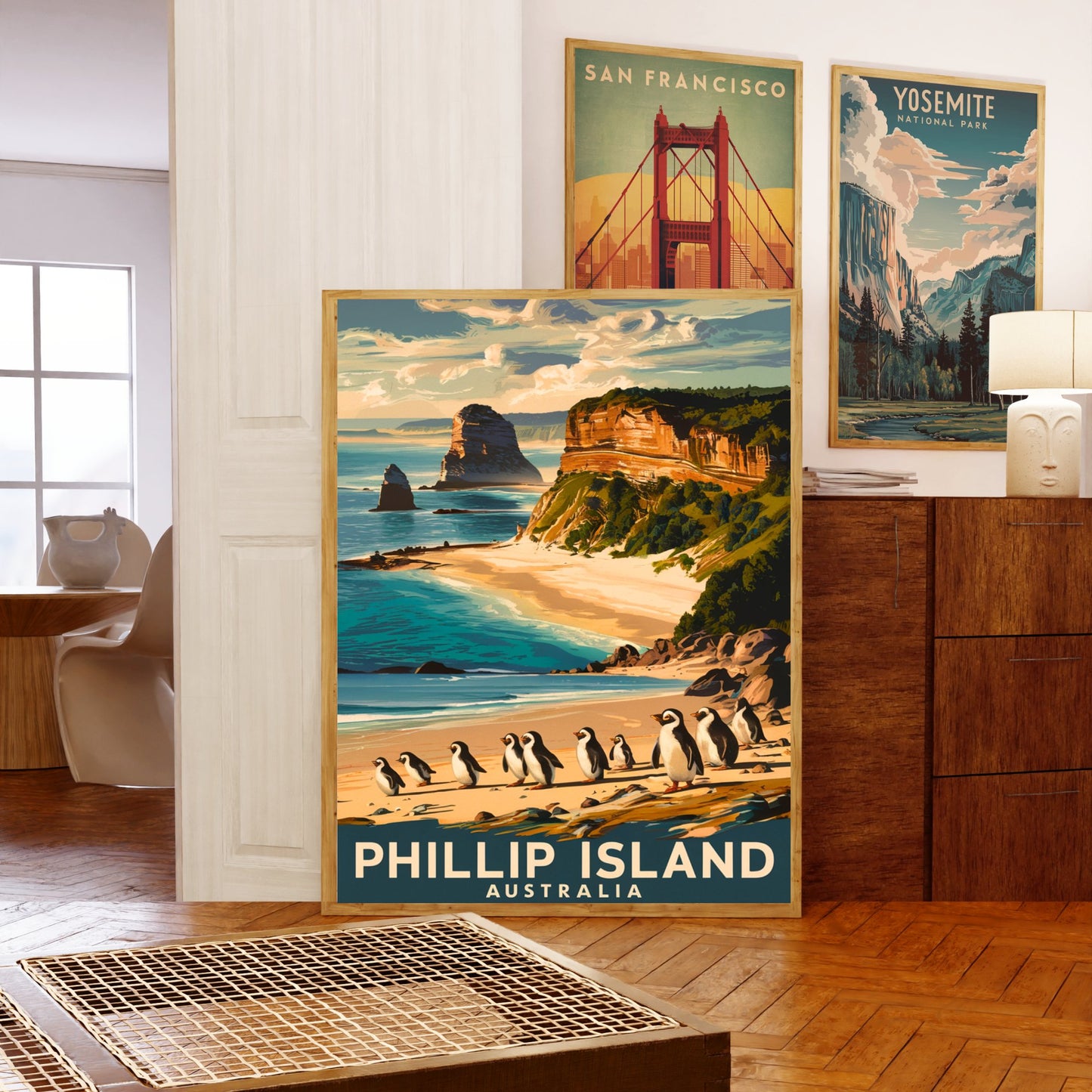 Phillip Island Vintage Travel Poster