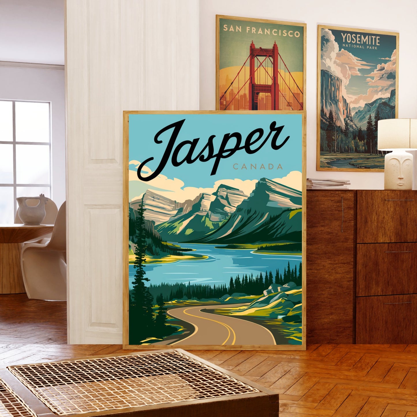 Jasper Vintage Travel Poster -  Scenic Beauty