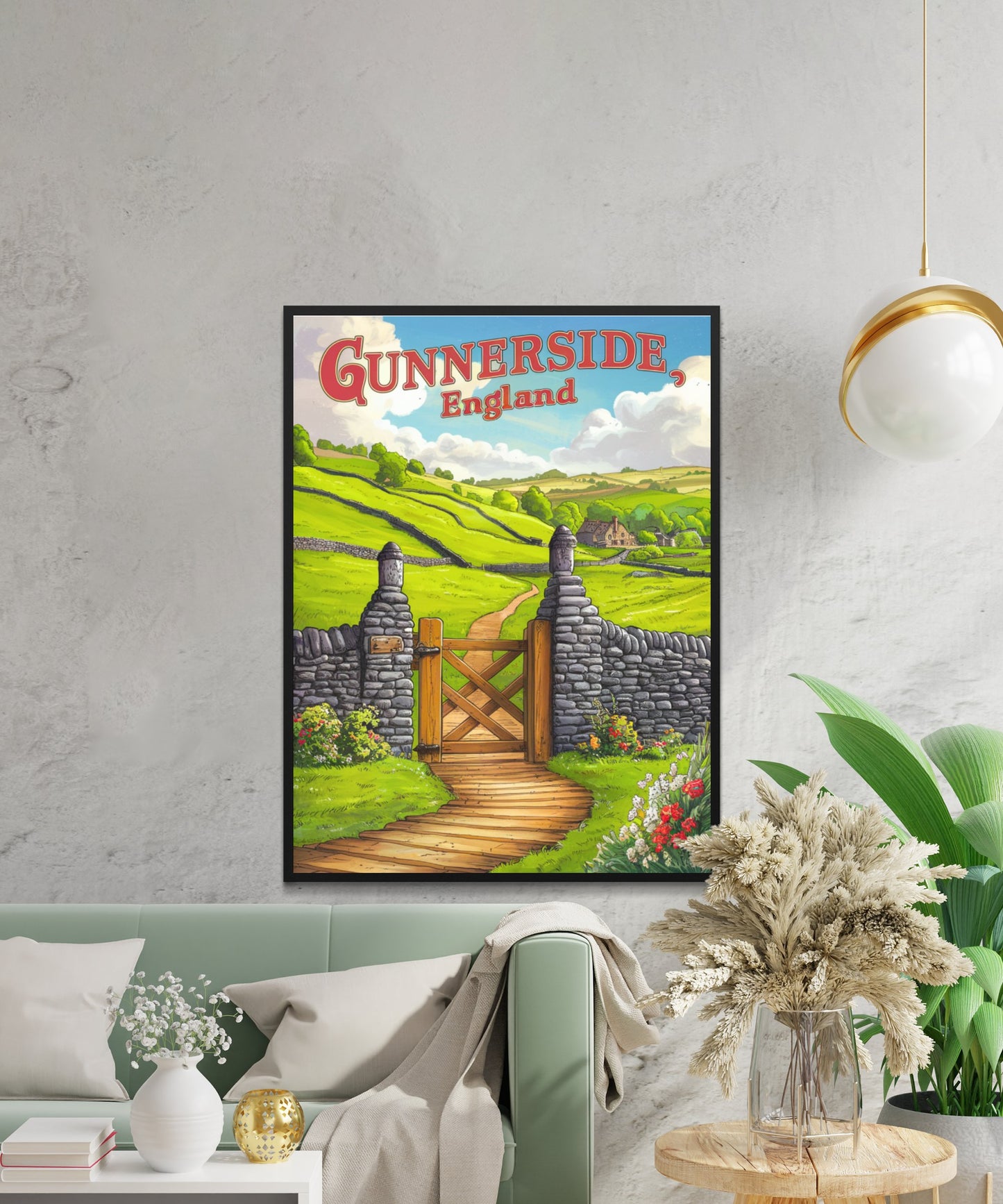 Gunnerside Vintage Travel Poster